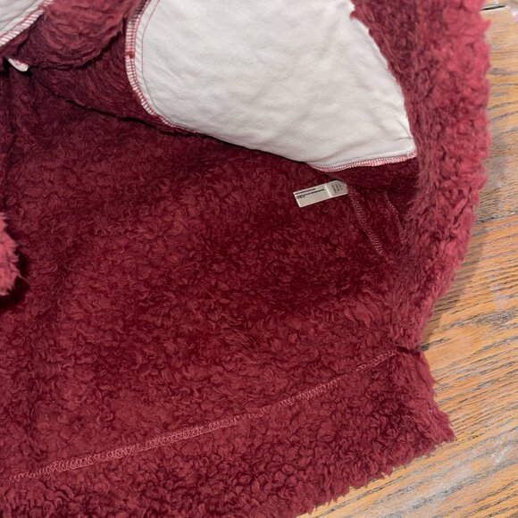 ANTHROPOLOGIE sherpa fluffy fleece half zip with hand pockets/NWT/M - Picture 4 of 8